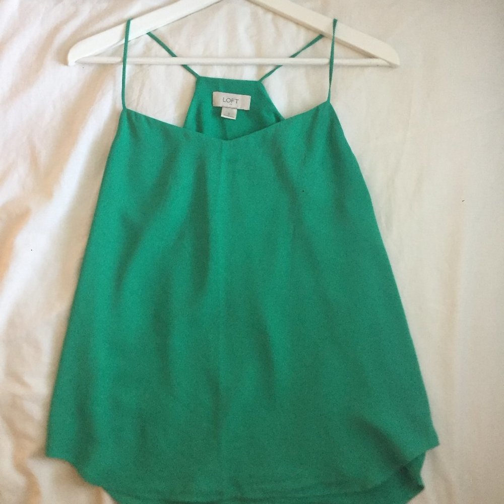 Green flowy blouse